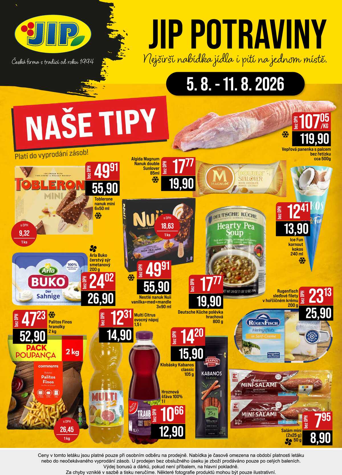 JIP Cash & Carry České Budějovice, Most, Náchod, Polička, Sušice a Svoboda nad Úpou od 5.8. do 11.8.2026 strana 24