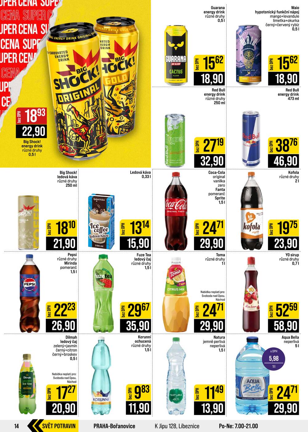 JIP Cash & Carry České Budějovice, Most, Náchod, Polička, Sušice a Svoboda nad Úpou od 5.8. do 11.8.2026