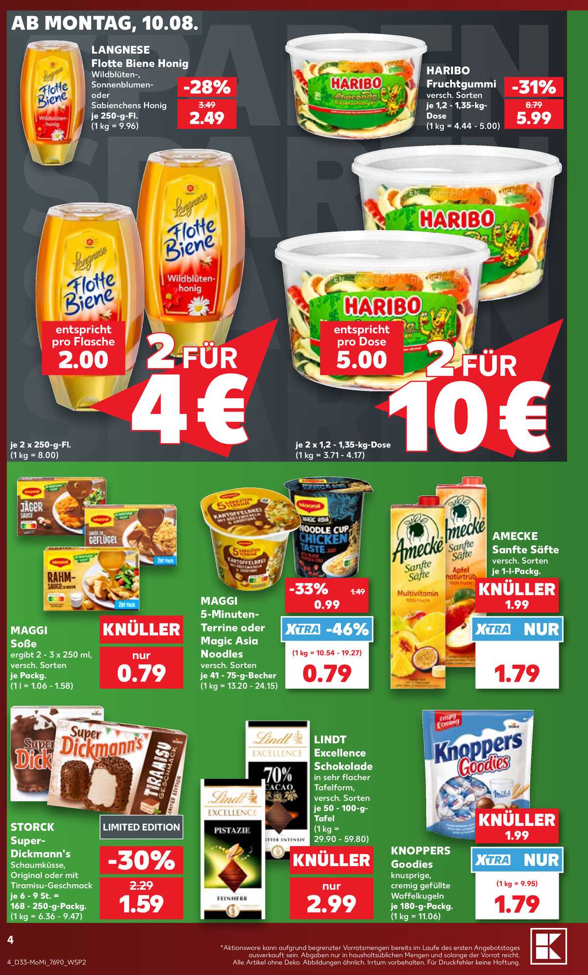 Leták Kaufland Německo 10.8.-12.8.2026 strana 4