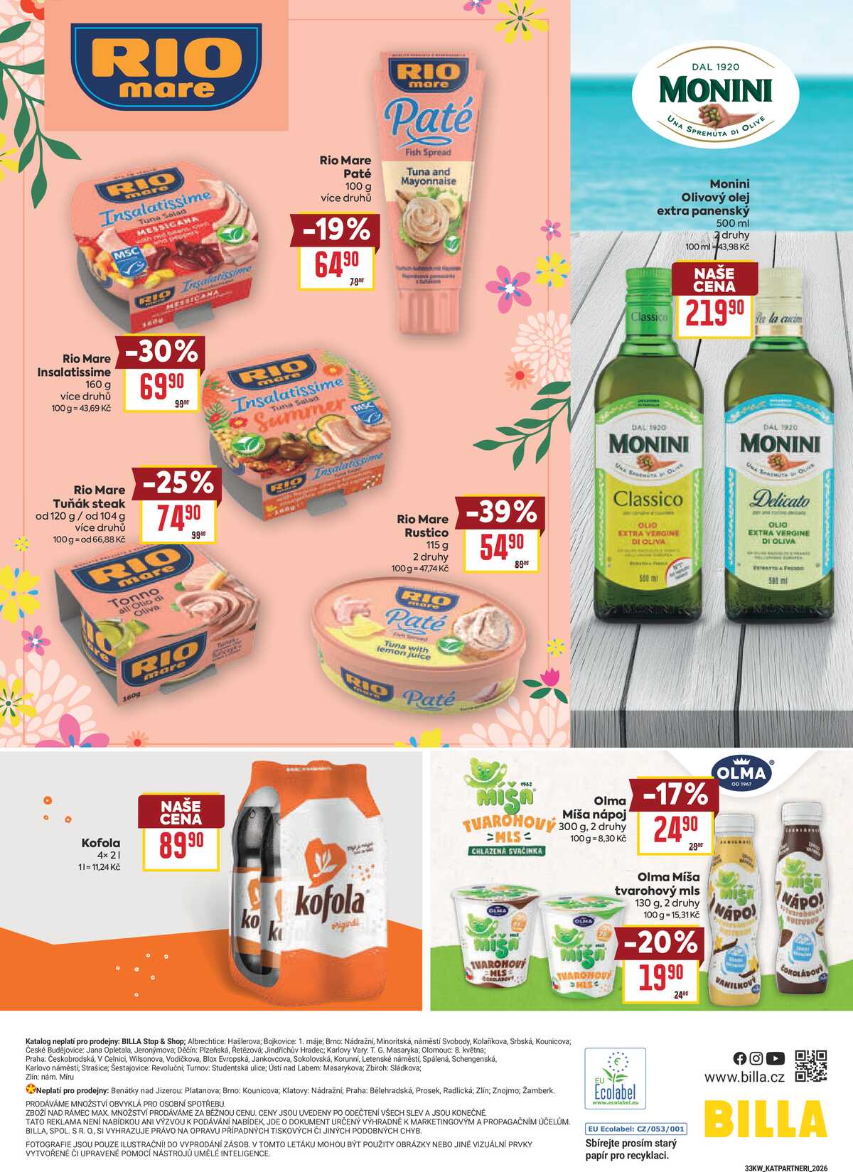 Billa katalog Partneři  od 12.8. do 8.9.2026 strana 30