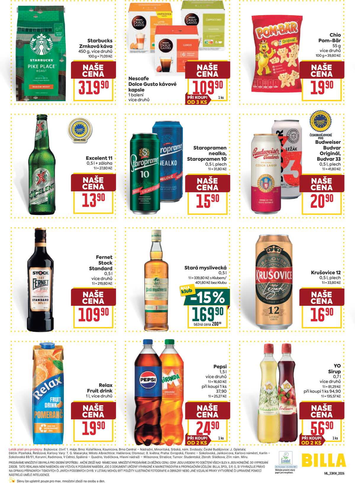 BILLA malý leták od 12.8. do 18.8.2026 strana 6
