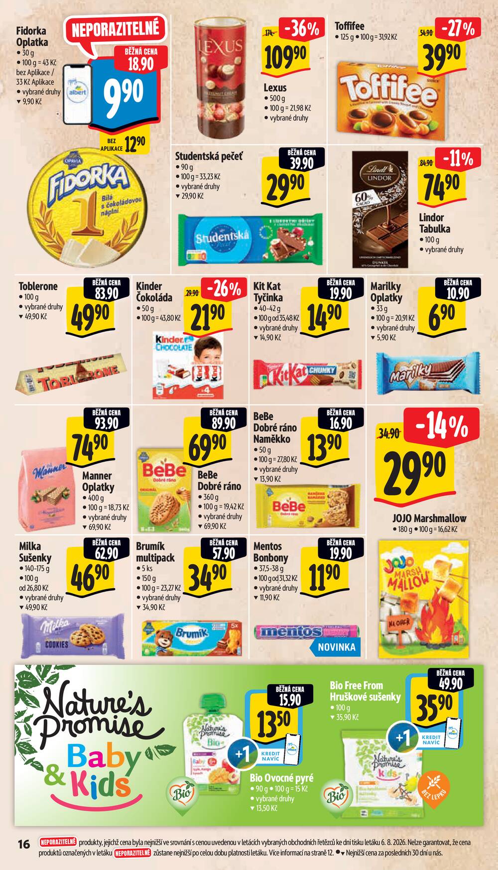 Leták Albert - Albert Supermarket od 12.8. do 18.8.2026 - strana 18 Leták Albert - Albert Supermarket od 12.8. do 18.8.2026 - strana 18