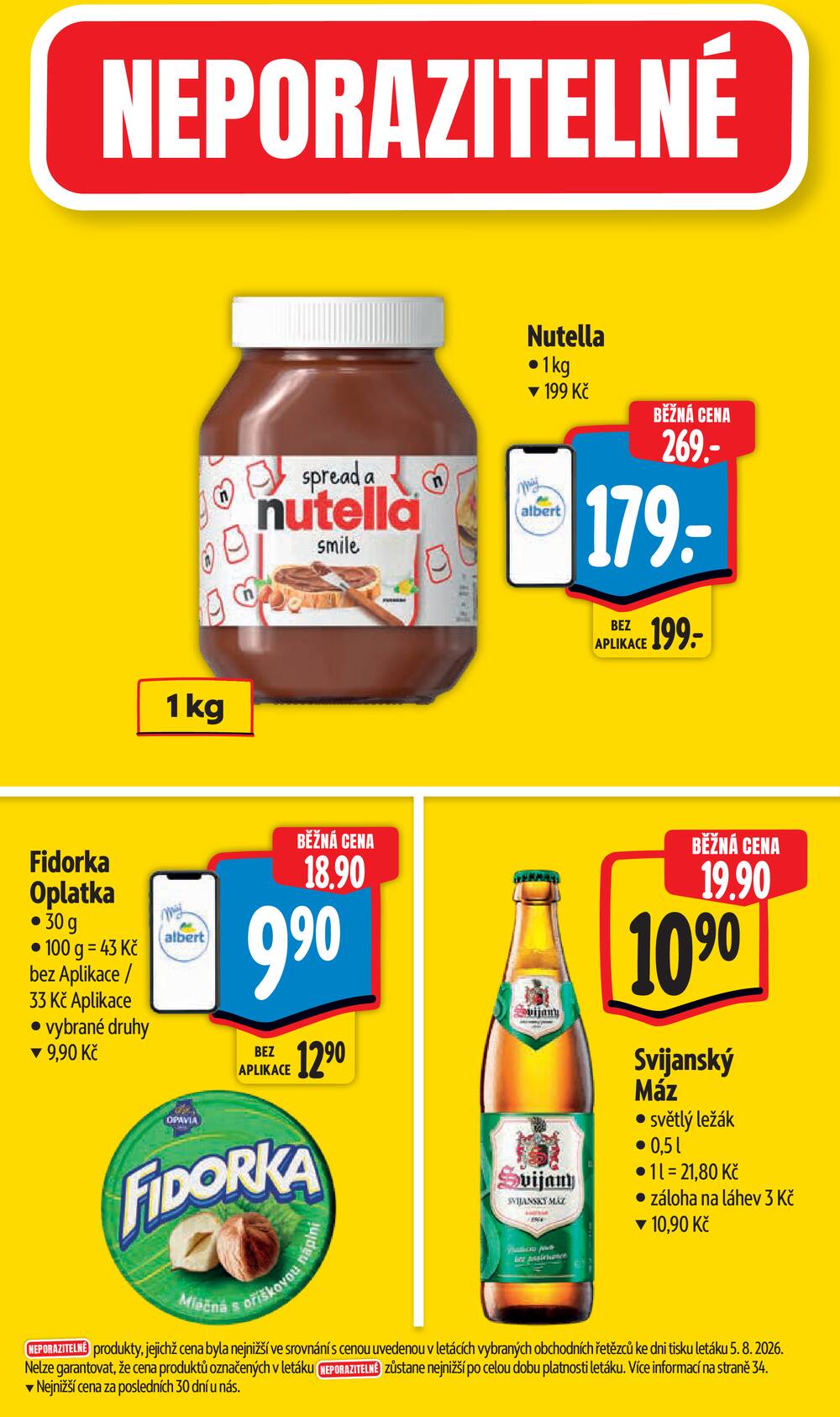Albert Hypermarket Jihomoravský od 12.8. do 18.8.2026