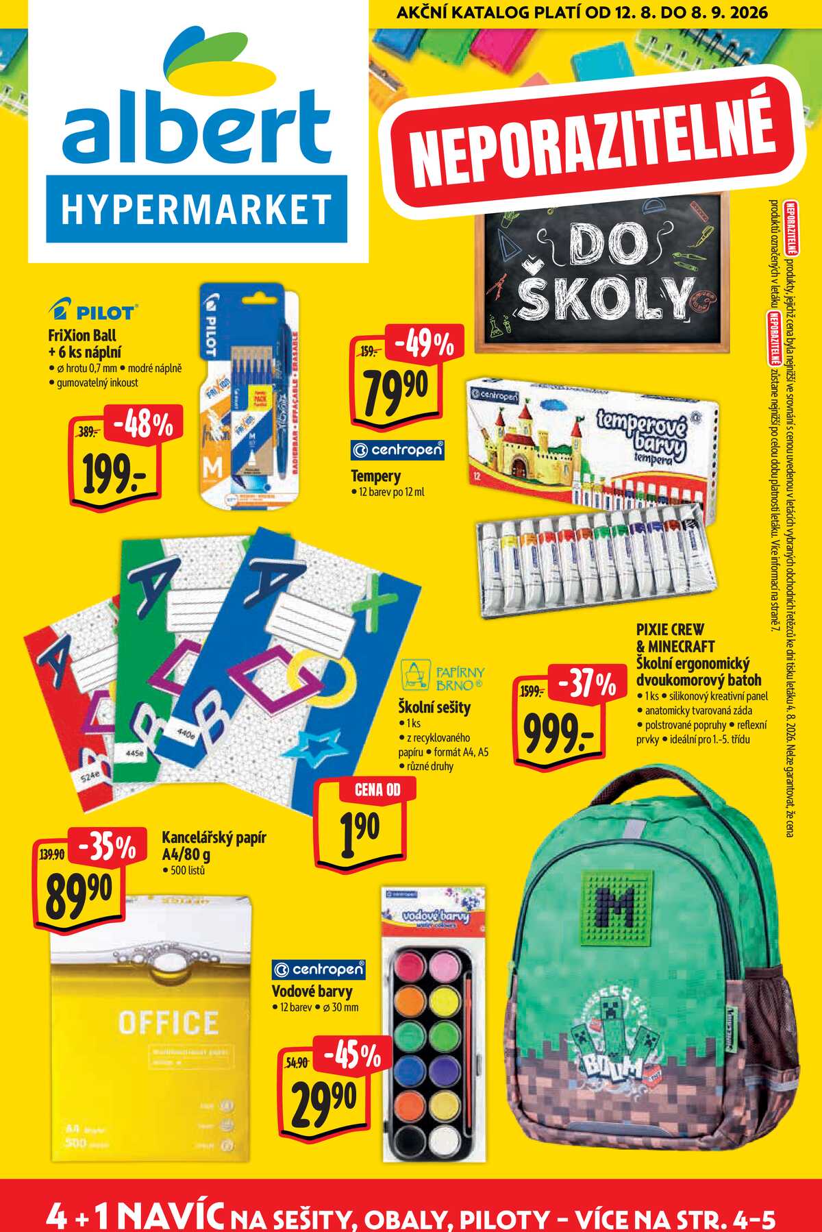 Albert  Hypermarket katalog škola od 12.8. do 8.9.2026 strana 1