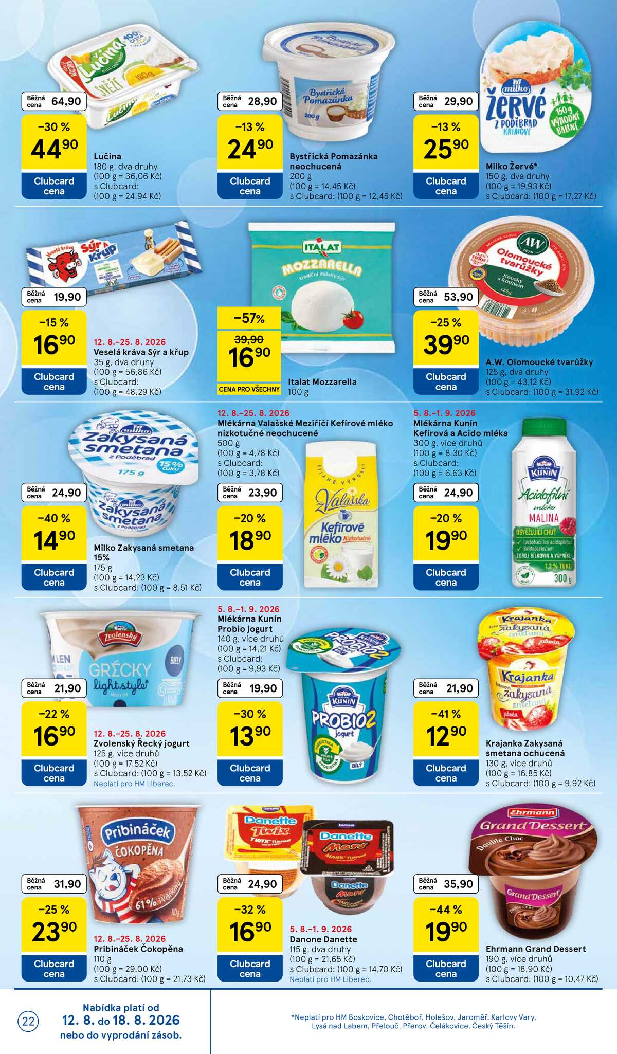 Tesco hypermarkety od 12.8. do 18.8.2026 strana 22