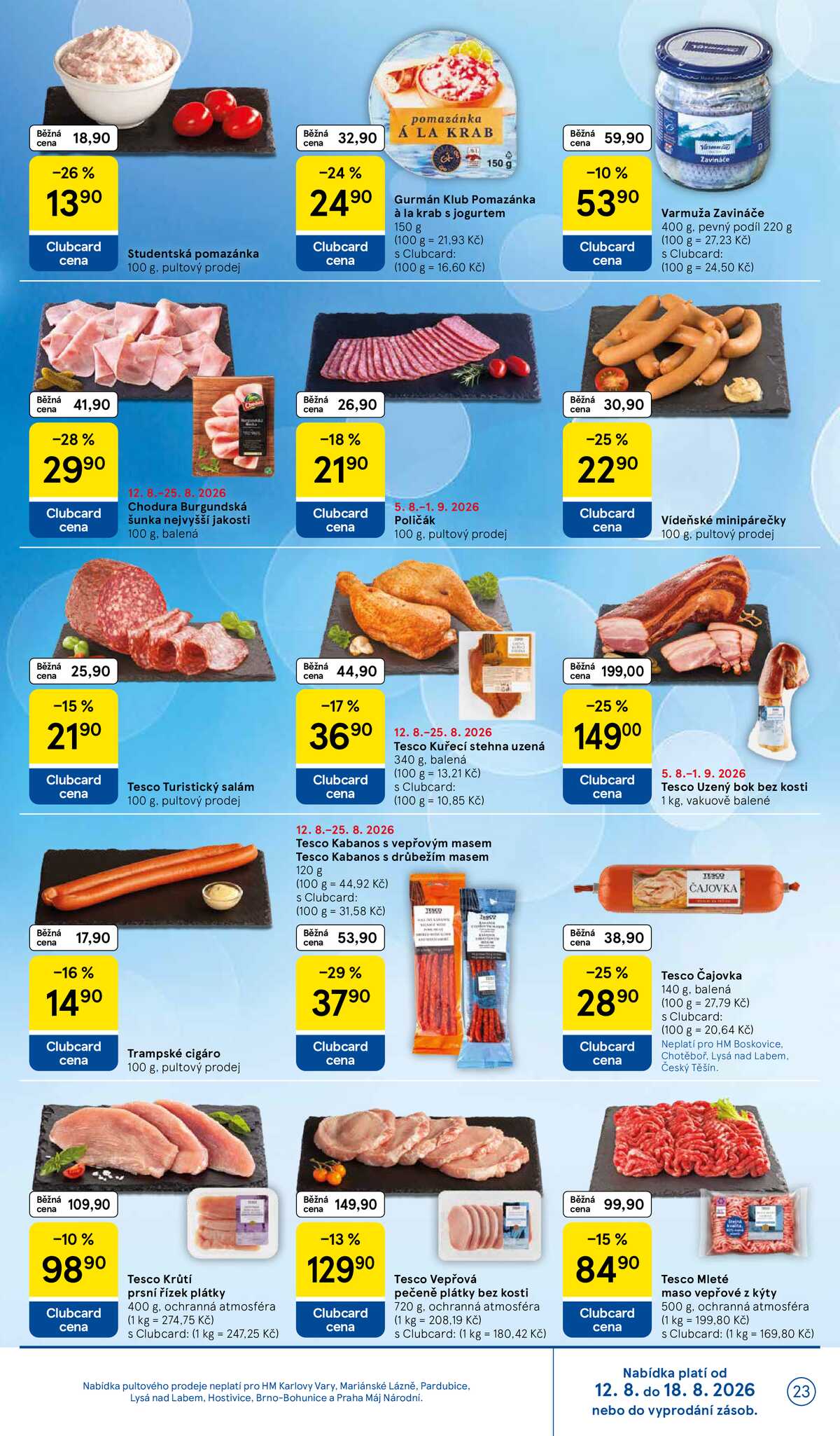Tesco hypermarkety od 12.8. do 18.8.2026 strana 23