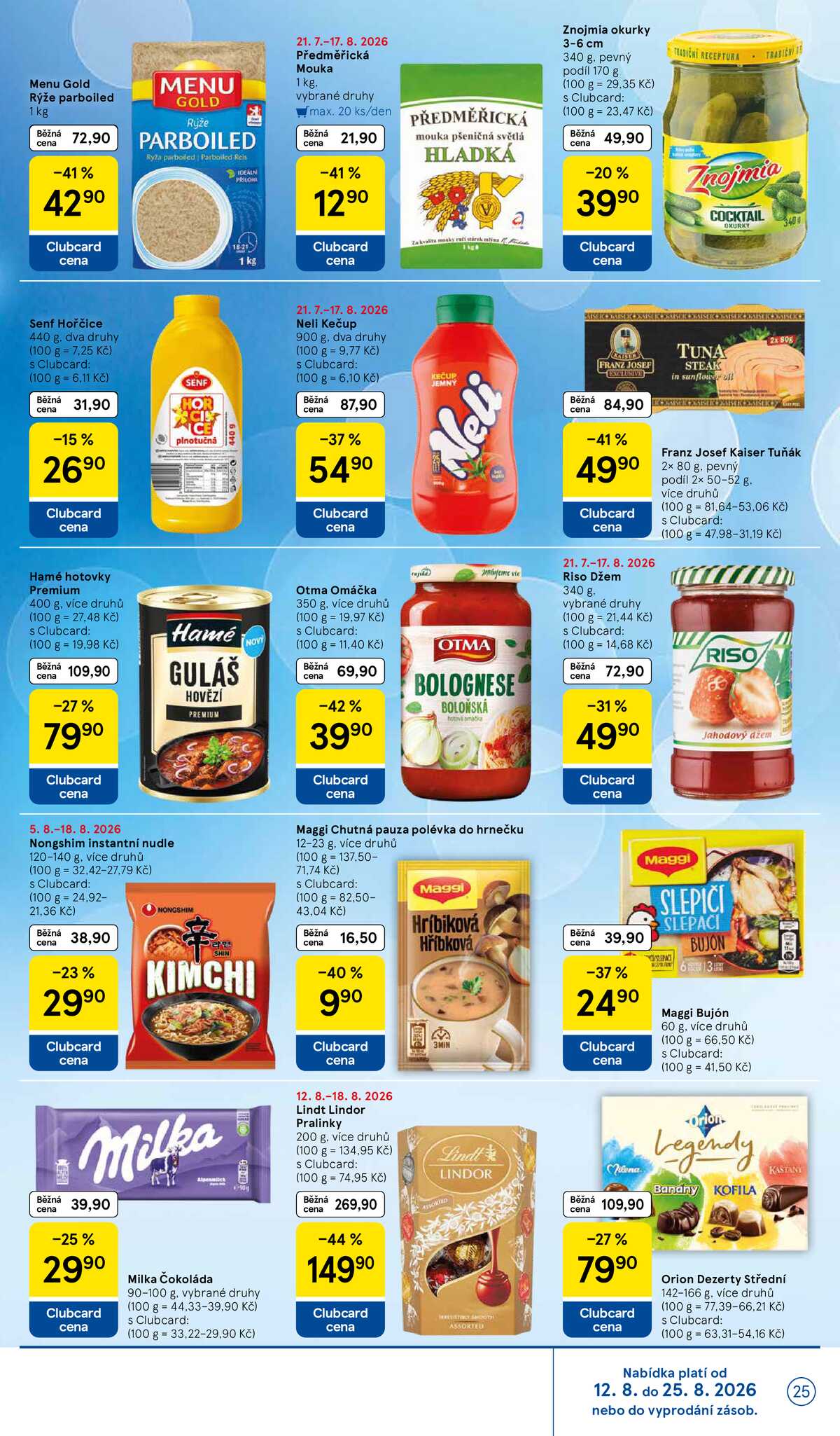 Tesco hypermarkety od 12.8. do 18.8.2026 strana 25