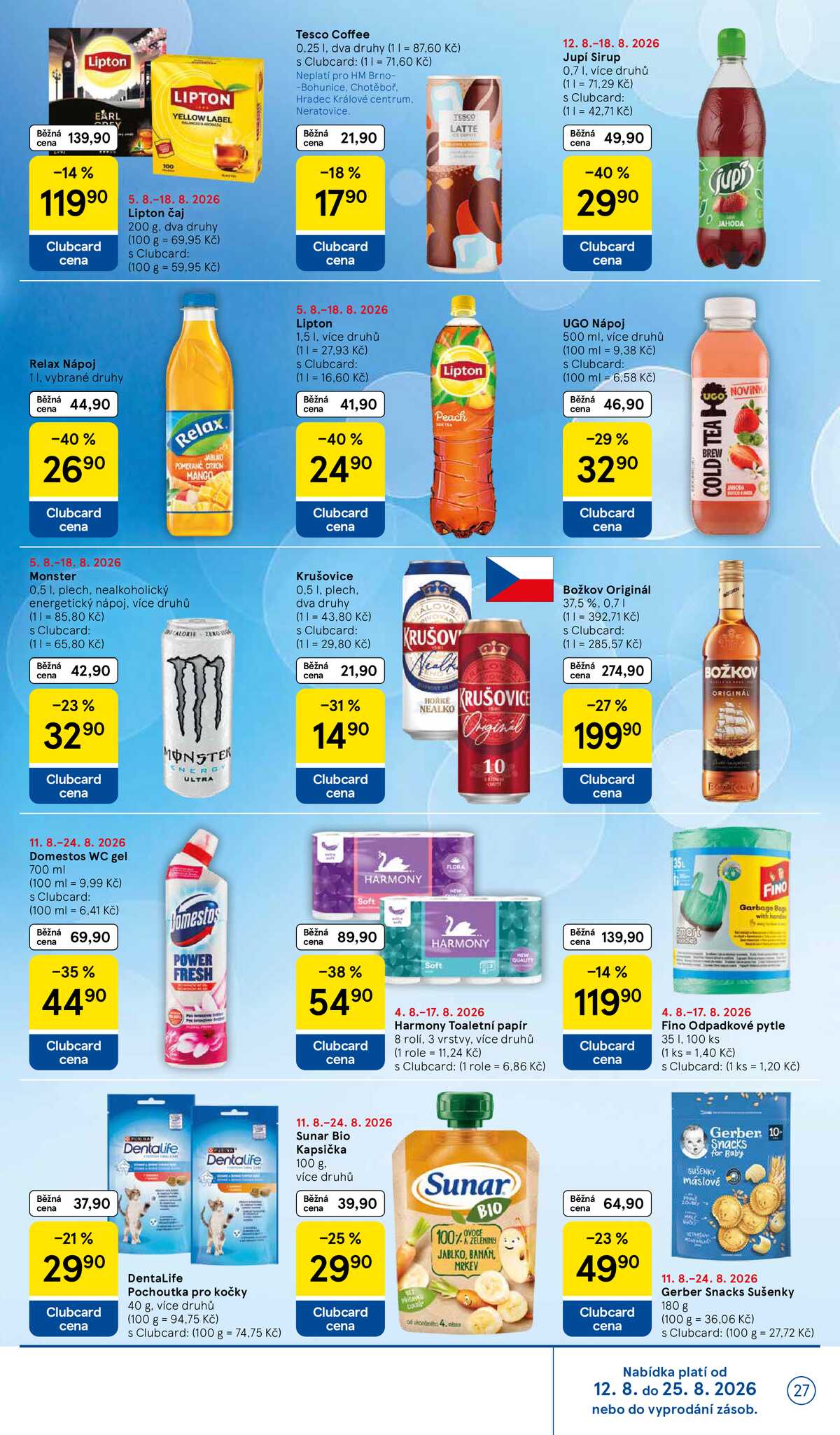Tesco hypermarkety od 12.8. do 18.8.2026 strana 27