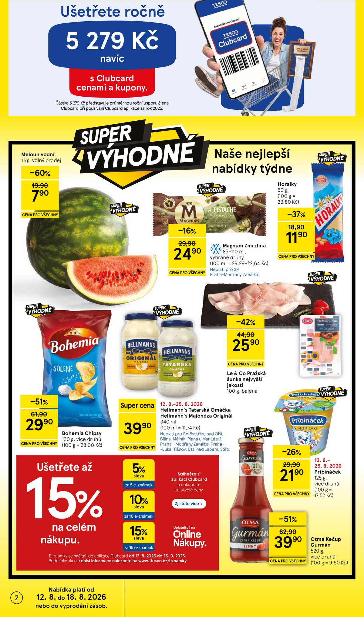 Tesco supermarkety od 12.8. do 18.8.2026 strana 2