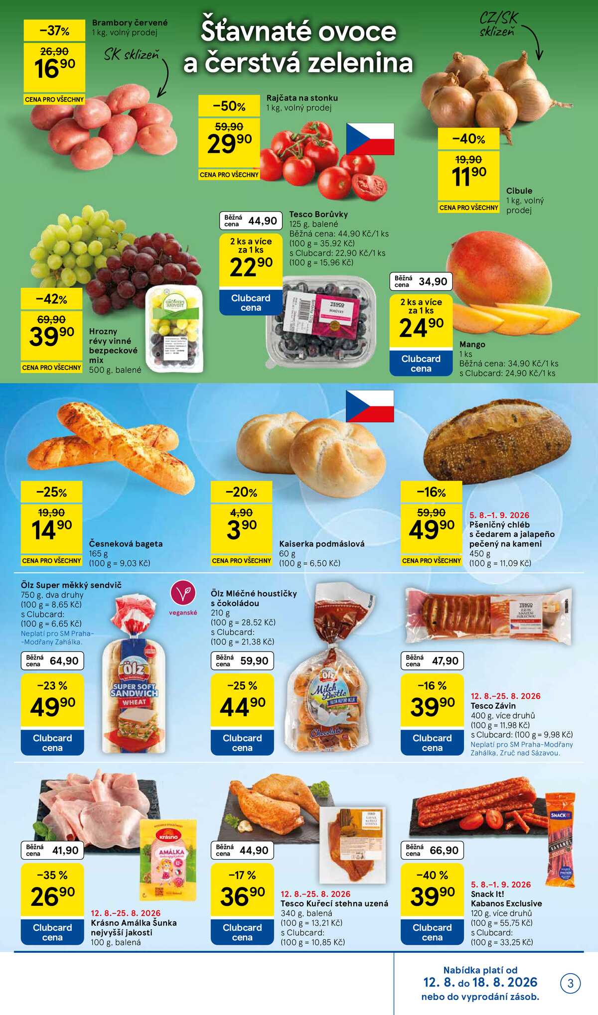 Tesco supermarkety od 12.8. do 18.8.2026 strana 3