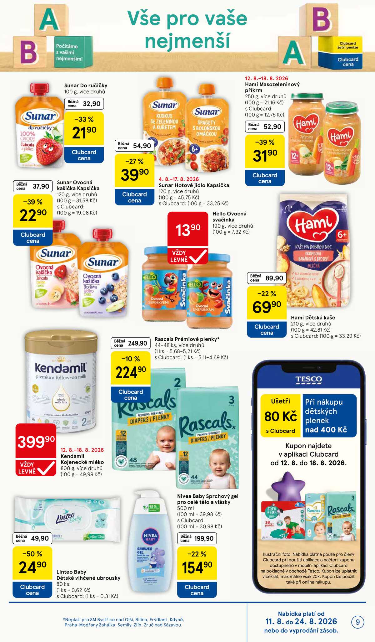Tesco supermarkety od 12.8. do 18.8.2026 strana 9
