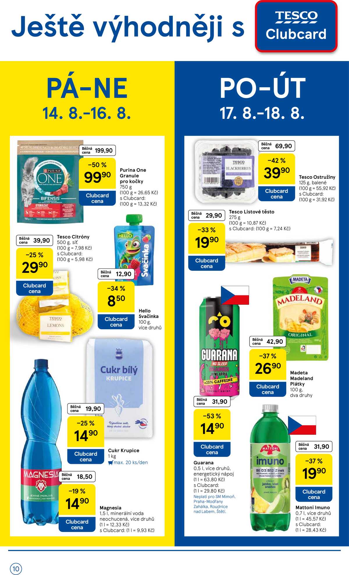 Tesco supermarkety od 12.8. do 18.8.2026 strana 10
