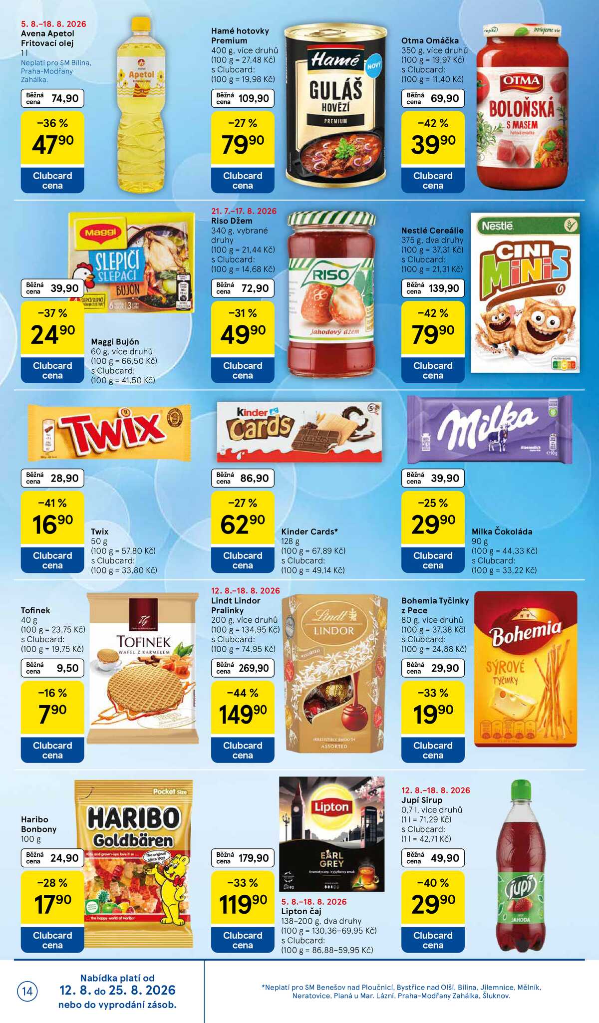 Tesco supermarkety od 12.8. do 18.8.2026 strana 14