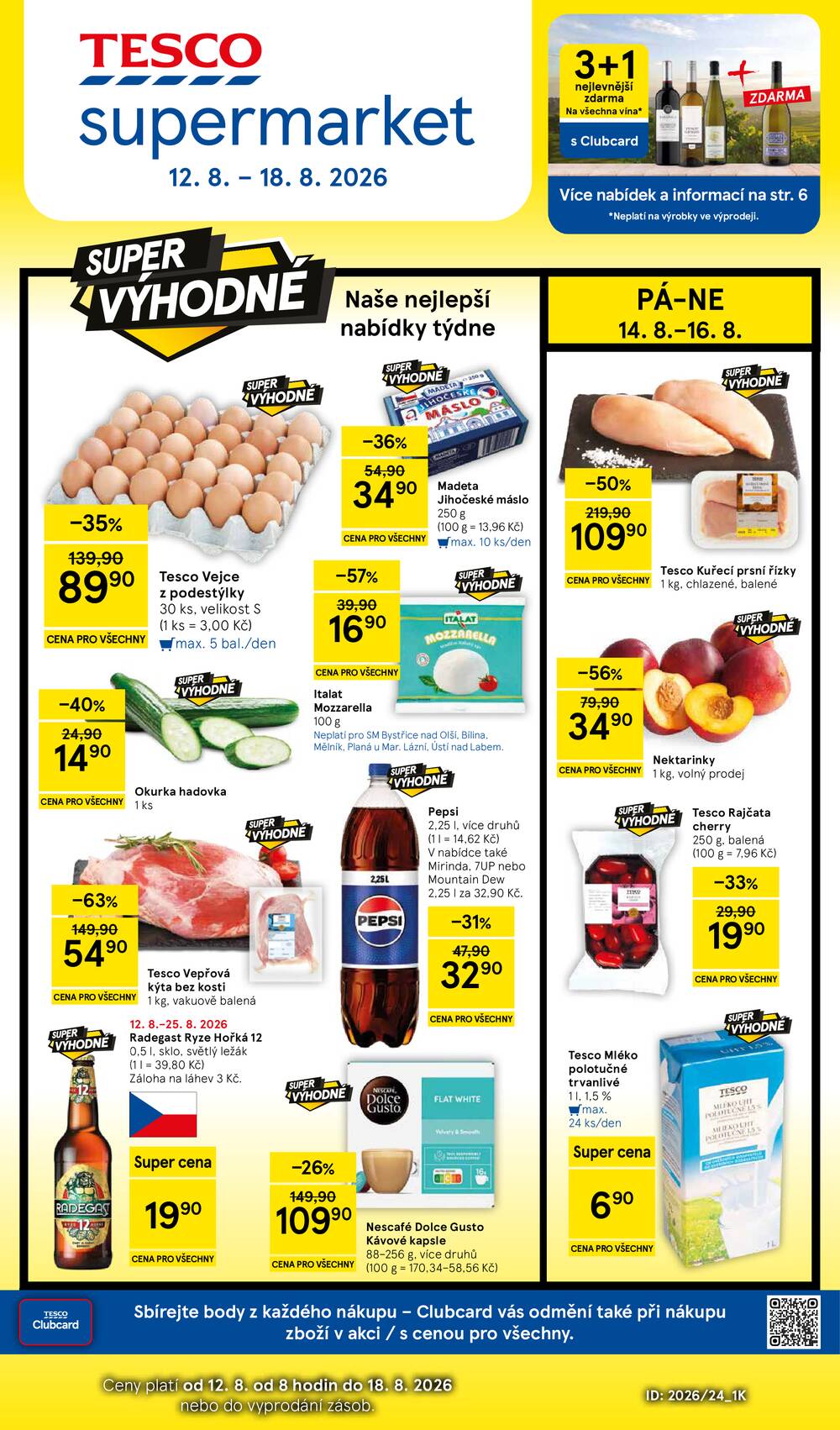 Tesco supermarkety od 12.8. do 18.8.2026