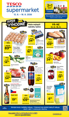 Tesco supermarkety od 12.8. do 18.8.2026