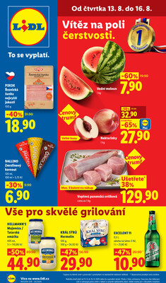 Lidl Čtvrtek od 13.8. do 16.8.2026
