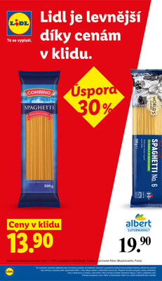 Lidl Čtvrtek od 13.8. do 16.8.2026