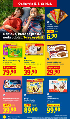 Lidl Čtvrtek od 13.8. do 16.8.2026