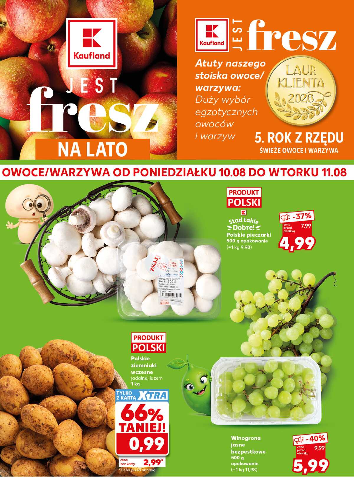 Leták Kaufland Polsko 10.8.-11.8.2026 - Silný start strana 2