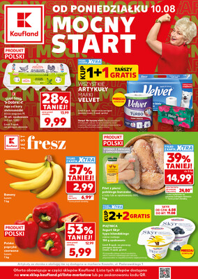 Leták Kaufland Polsko 10.8.-11.8.2026 - Silný start