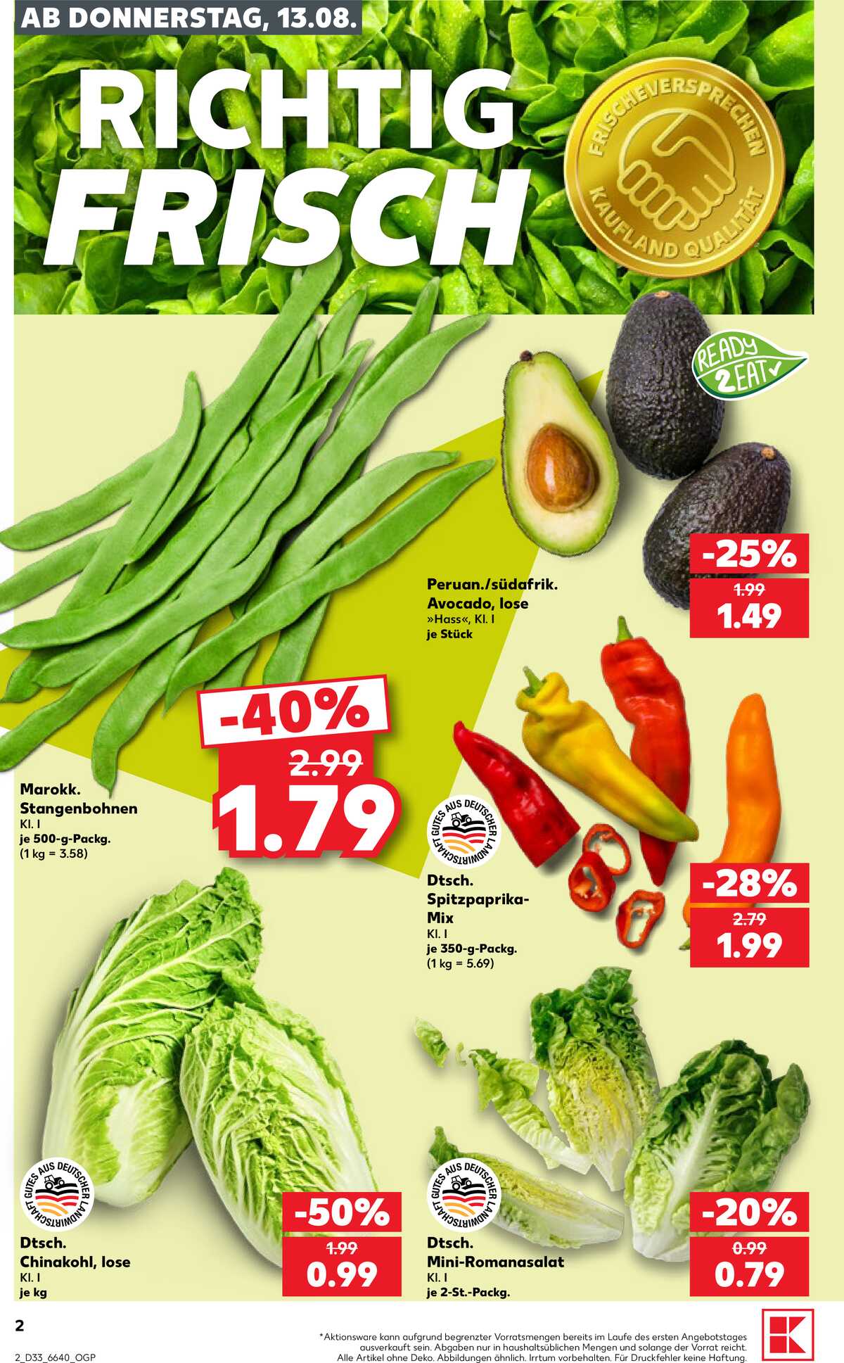 Leták Kaufland Německo 13.8.-19.8.2026 strana 2