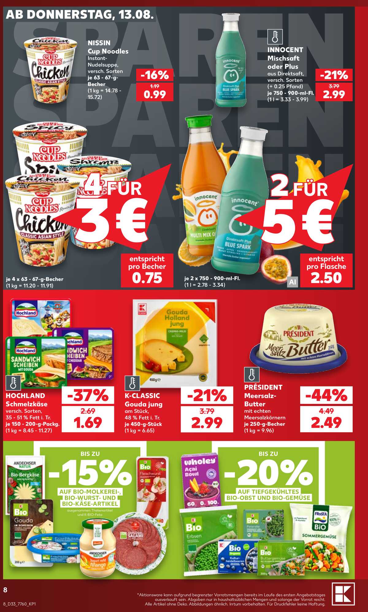 Leták Kaufland Německo 13.8.-19.8.2026 strana 8