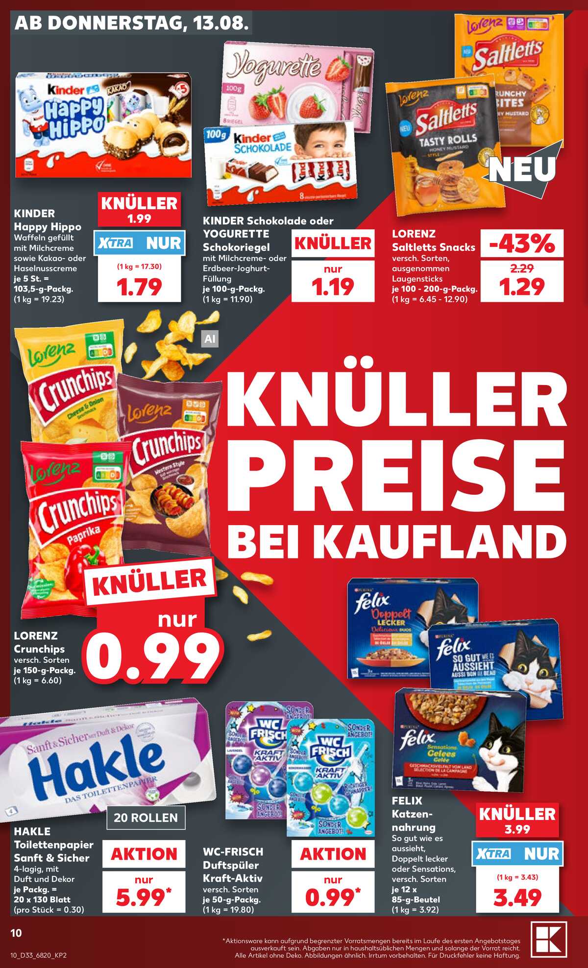 Leták Kaufland Německo 13.8.-19.8.2026 strana 10