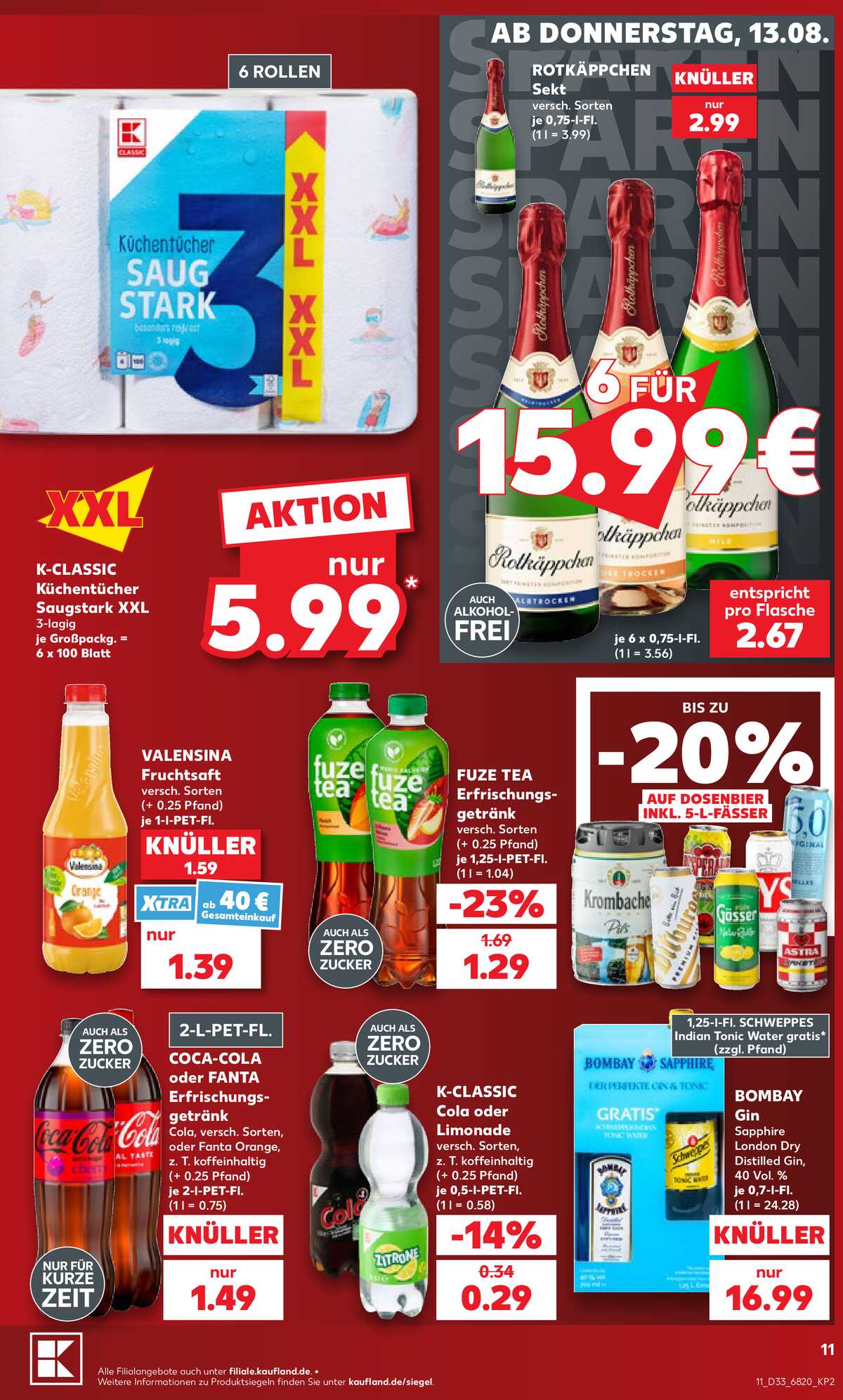 Leták Kaufland Německo 13.8.-19.8.2026 strana 11