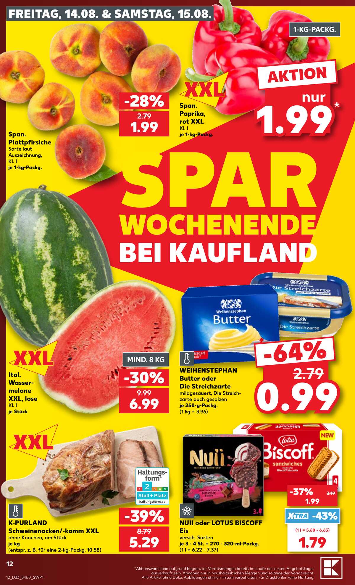 Leták Kaufland Německo 13.8.-19.8.2026 strana 12