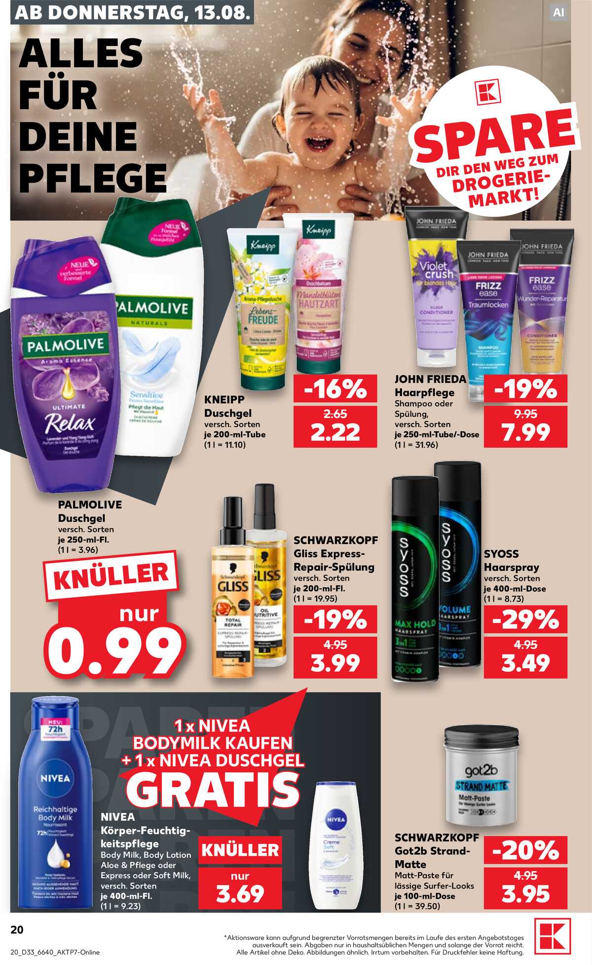 Leták Kaufland Německo 13.8.-19.8.2026 strana 20