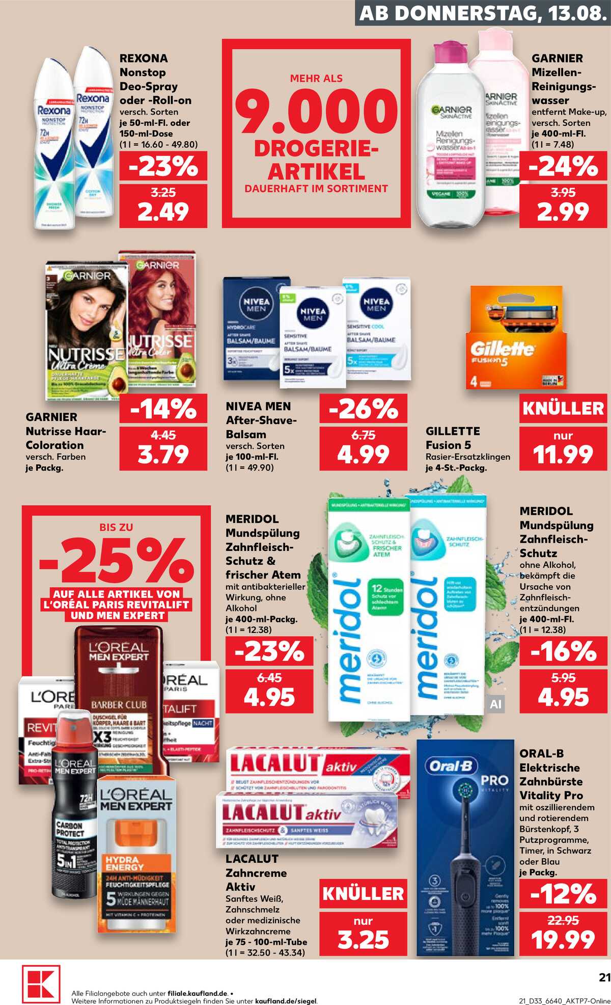 Leták Kaufland Německo 13.8.-19.8.2026 strana 21