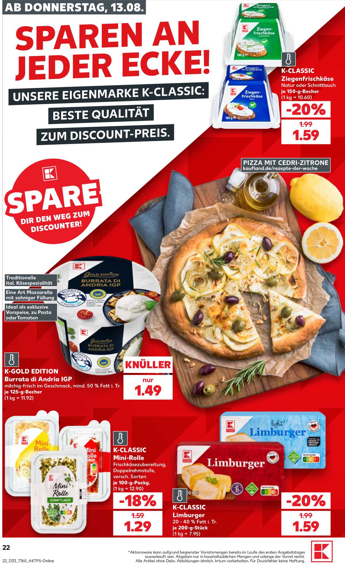Leták Kaufland Německo 13.8.-19.8.2026 strana 22