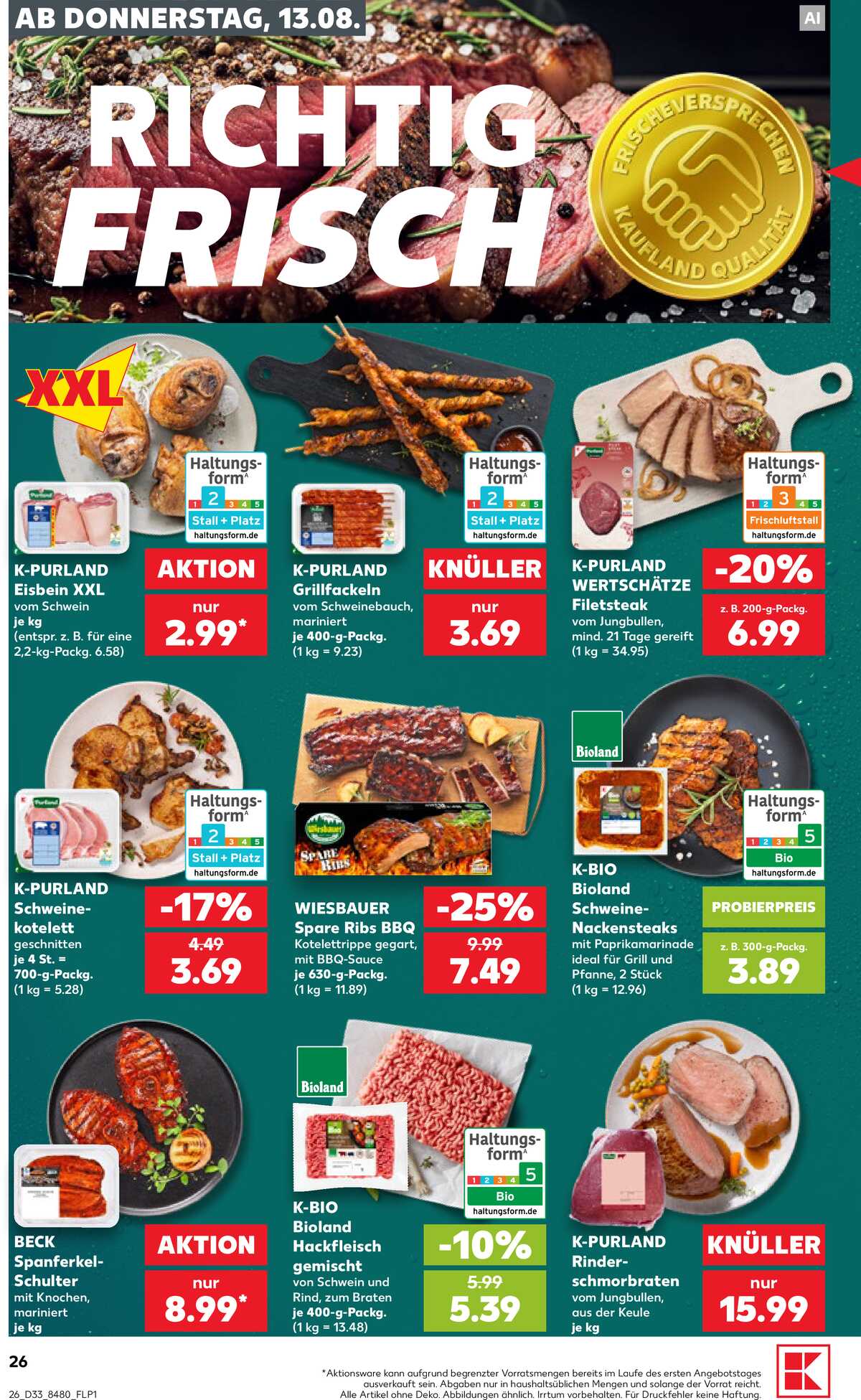 Leták Kaufland Německo 13.8.-19.8.2026 strana 26