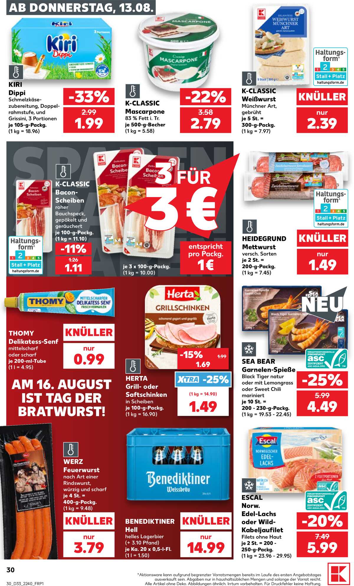 Leták Kaufland Německo 13.8.-19.8.2026 strana 30