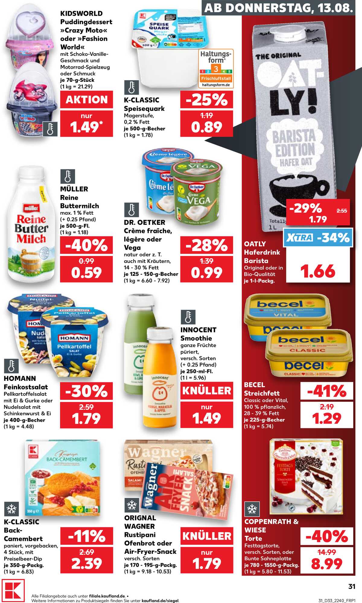 Leták Kaufland Německo 13.8.-19.8.2026 strana 31