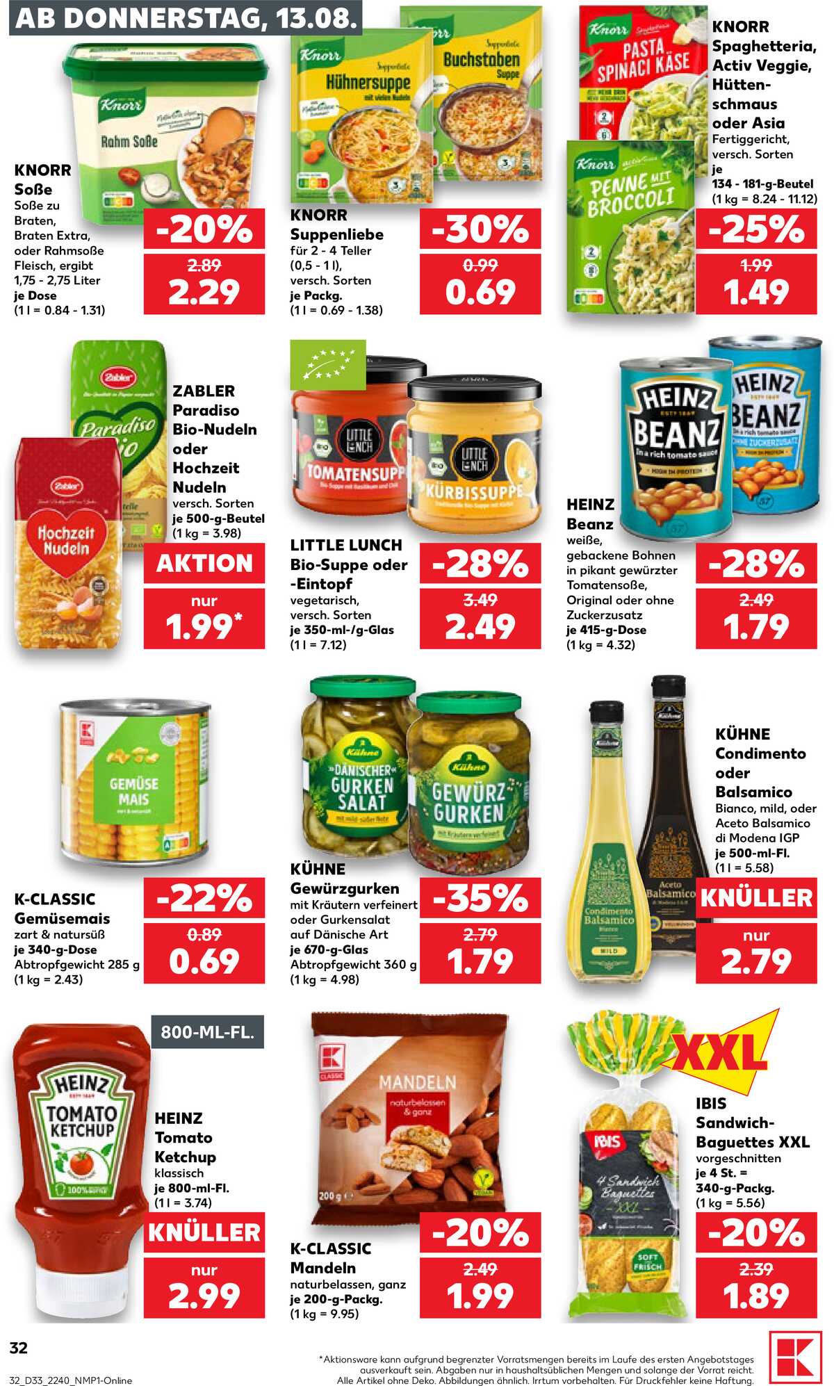 Leták Kaufland Německo 13.8.-19.8.2026 strana 32