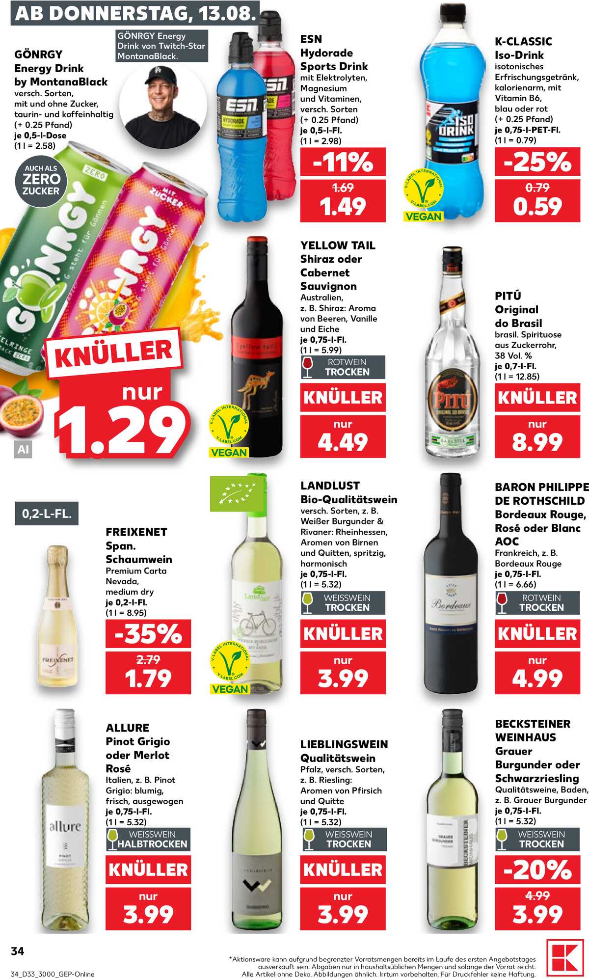 Leták Kaufland Německo 13.8.-19.8.2026 strana 34