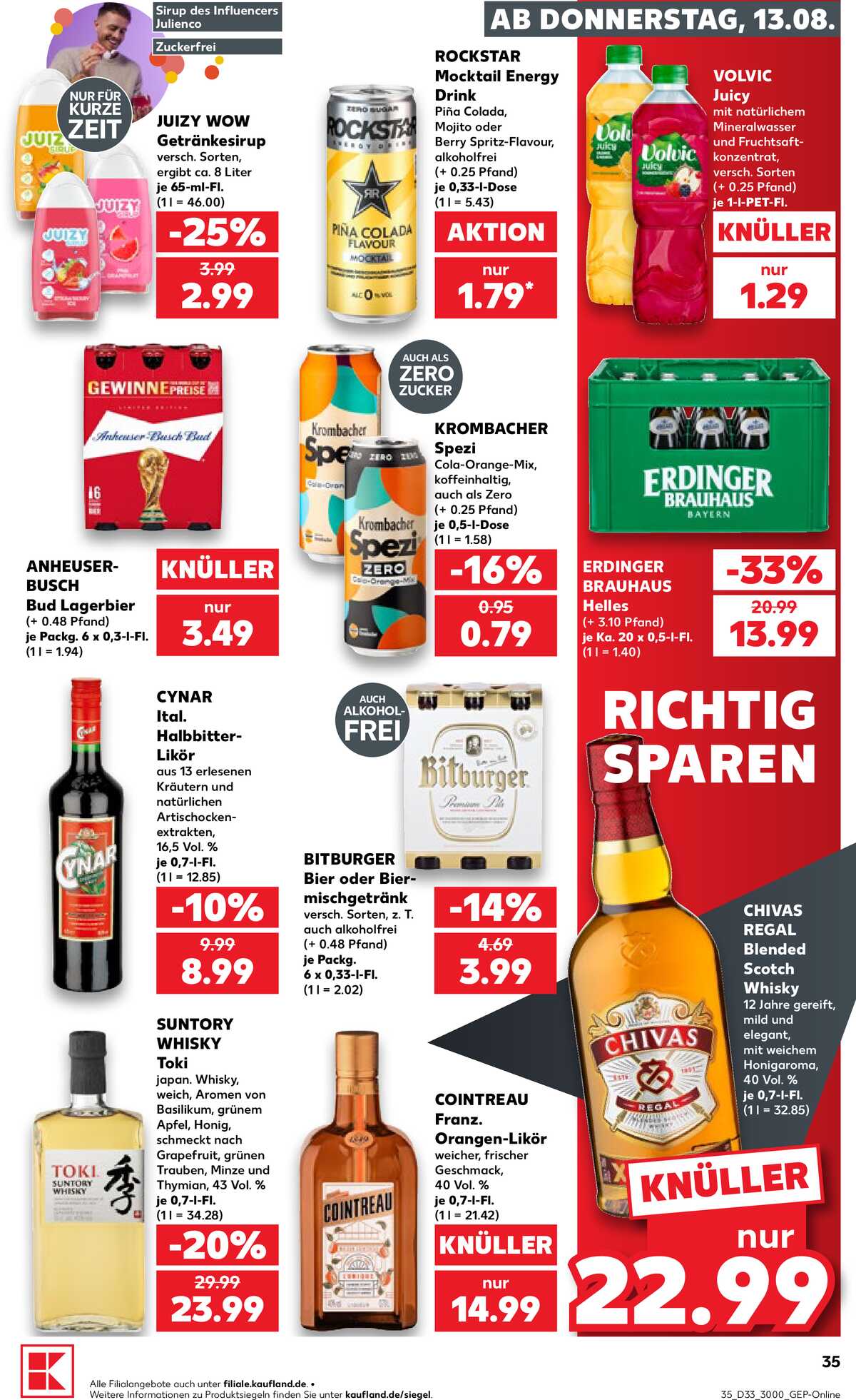 Leták Kaufland Německo 13.8.-19.8.2026 strana 35
