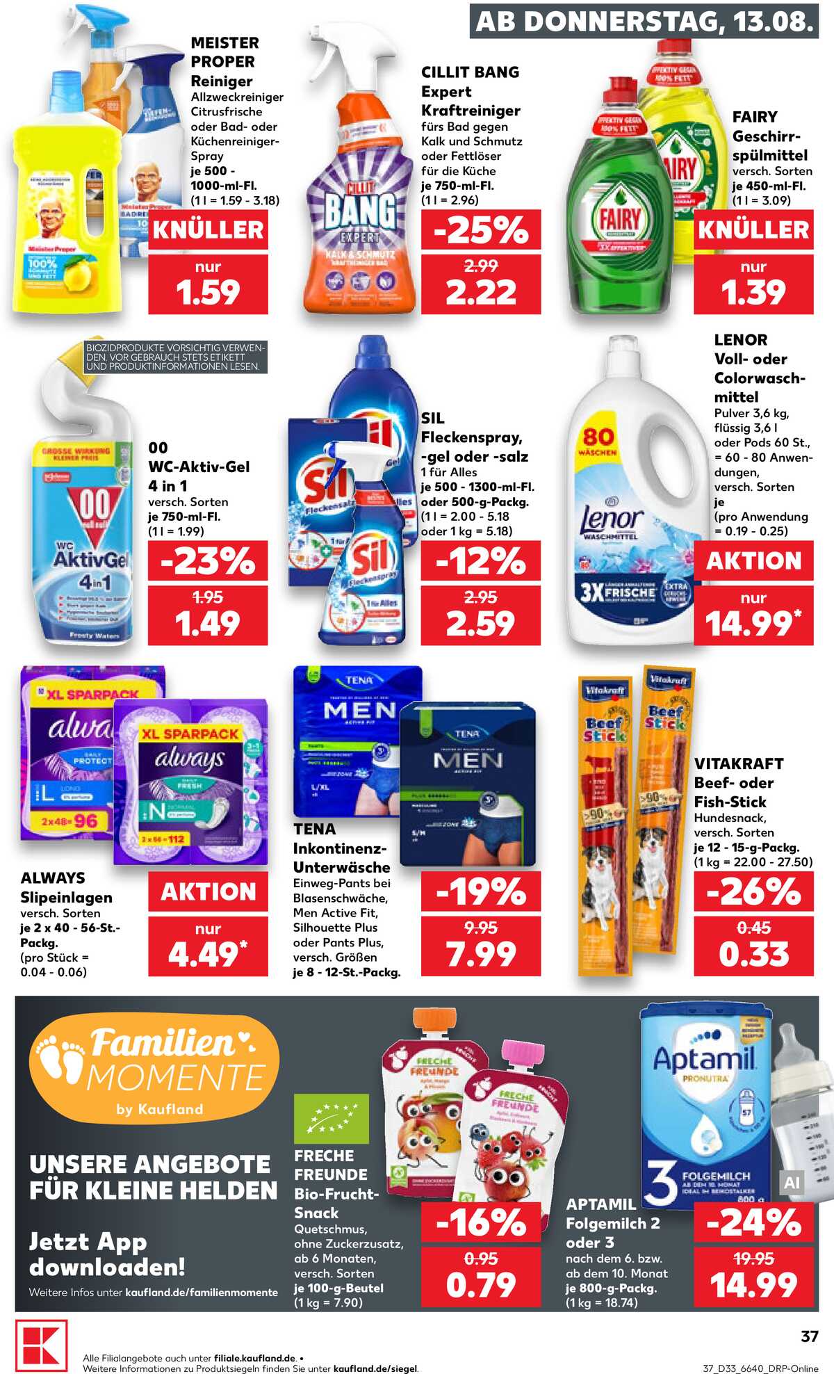 Leták Kaufland Německo 13.8.-19.8.2026 strana 37