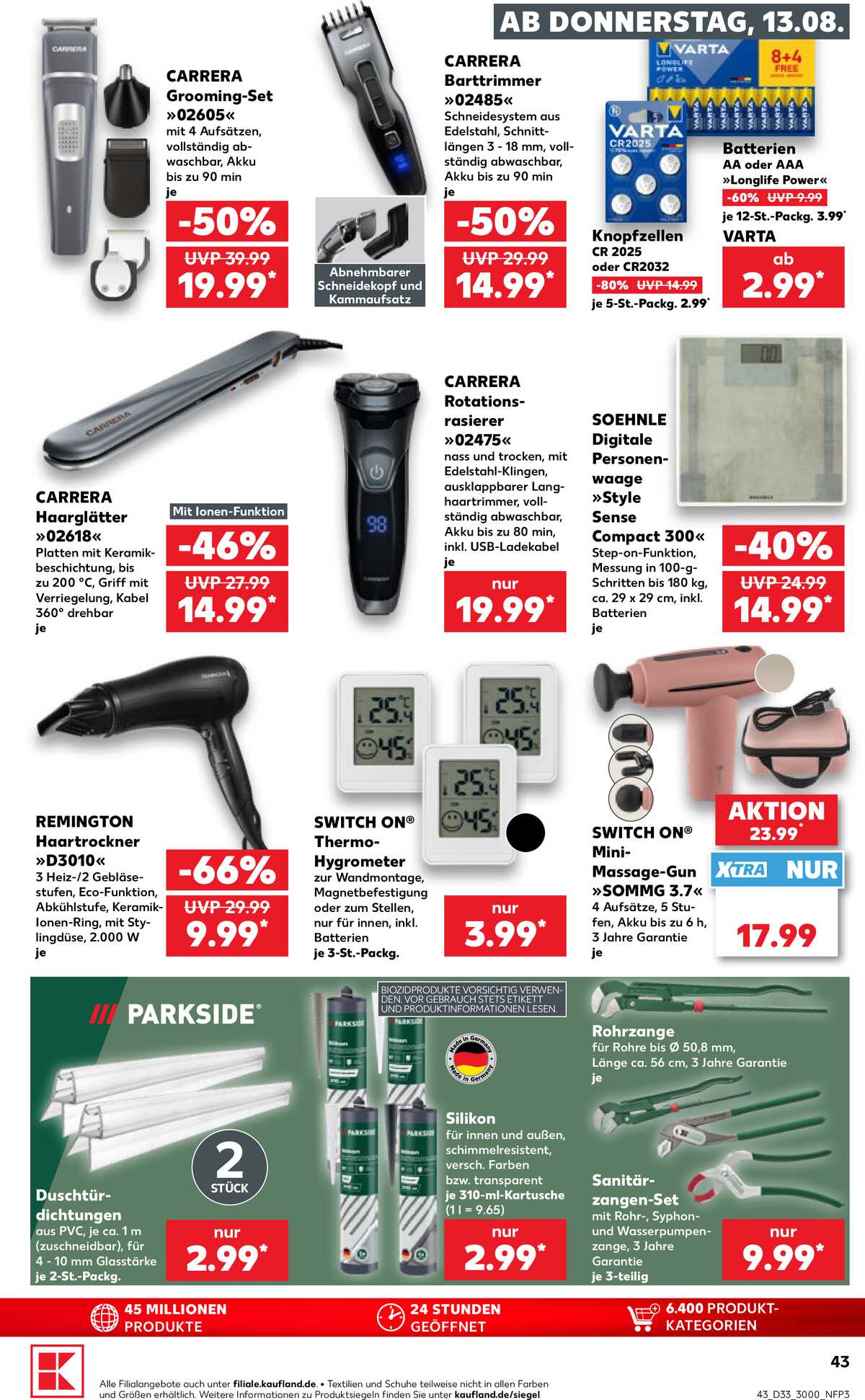 Leták Kaufland Německo 13.8.-19.8.2026 strana 43