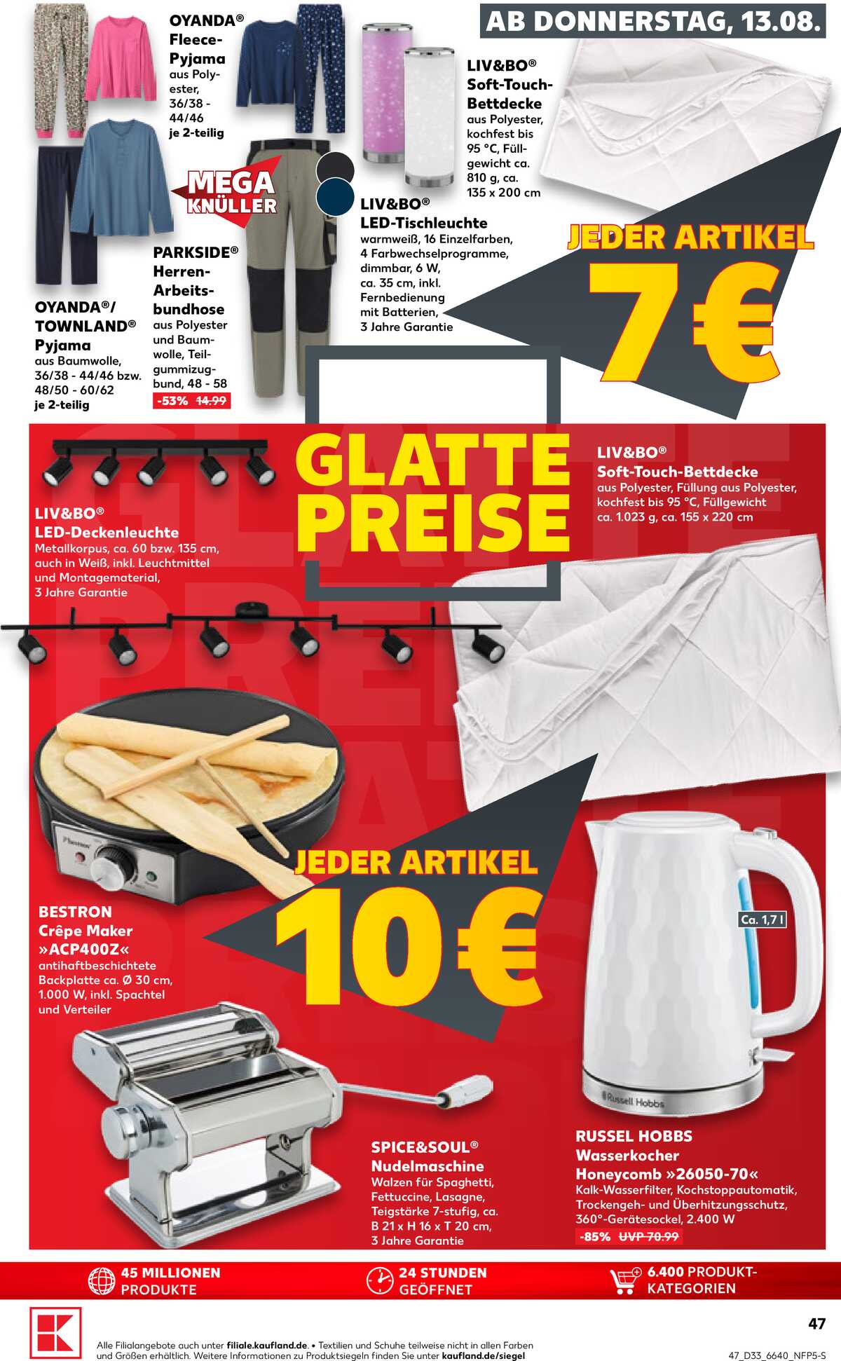 Leták Kaufland Německo 13.8.-19.8.2026 strana 47