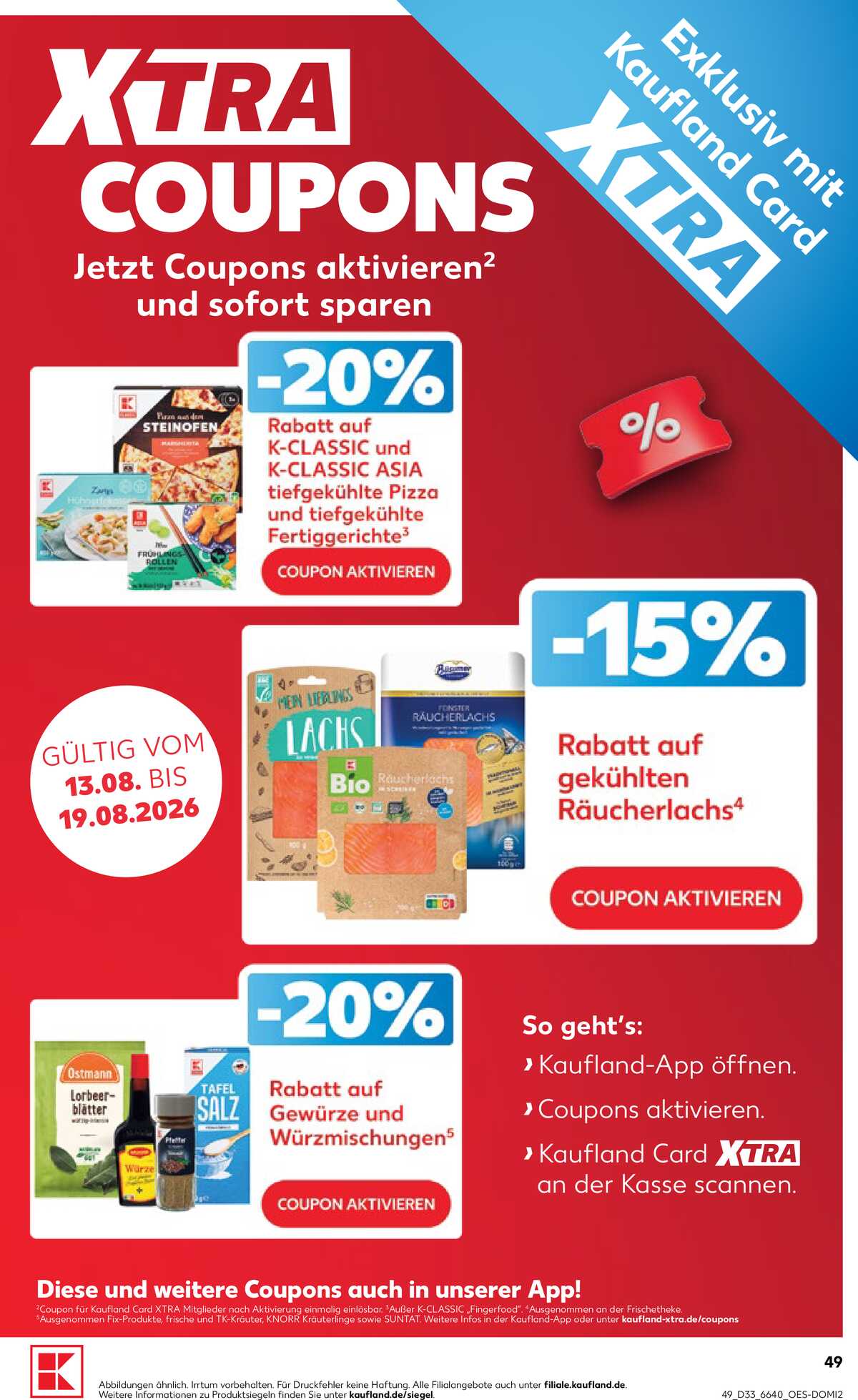Leták Kaufland Německo 13.8.-19.8.2026 strana 49