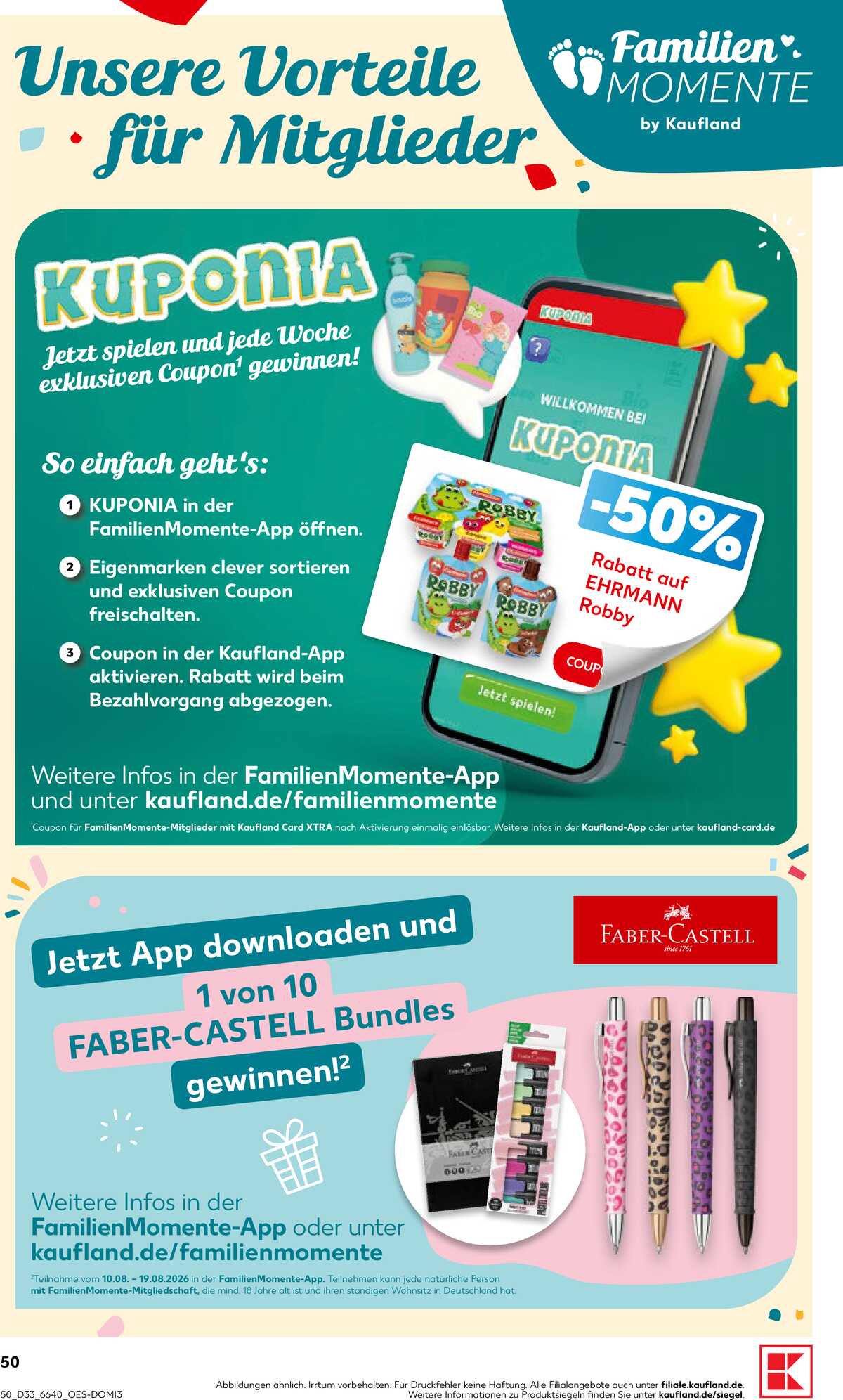 Leták Kaufland Německo 13.8.-19.8.2026 strana 50