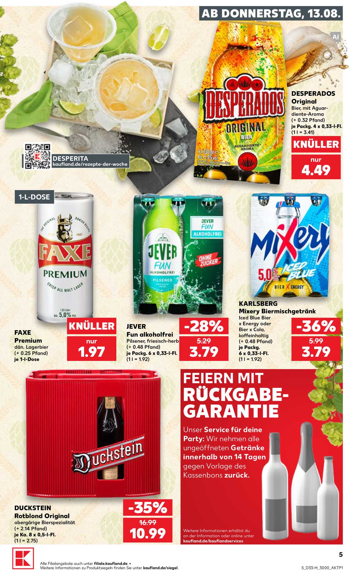 Leták Kaufland Německo 13.8.-19.8.2026 strana 5