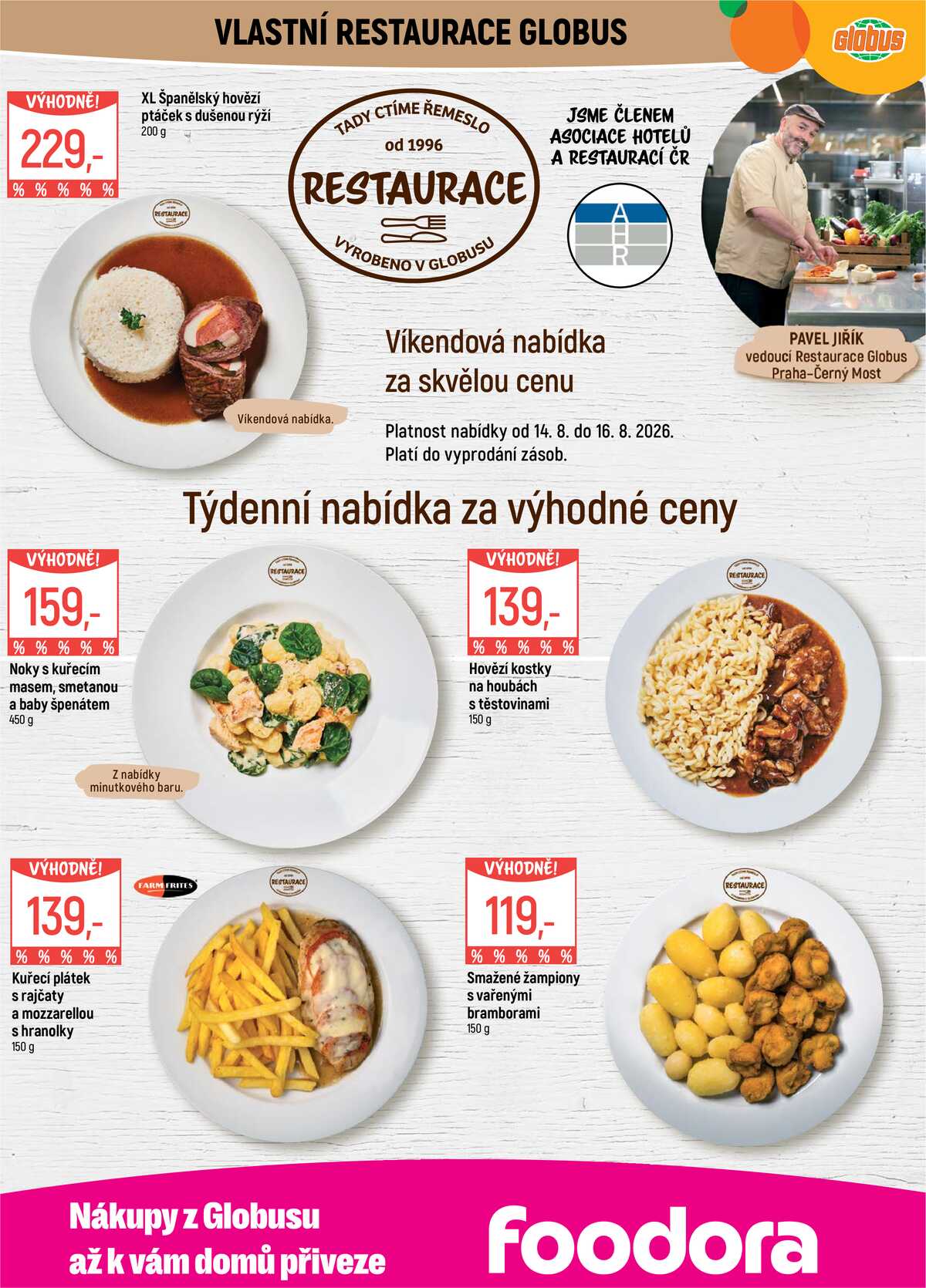 Akční leták Globus 12.8. - 18.8.2026 - Globus Praha - Centrum Černý Most strana 8