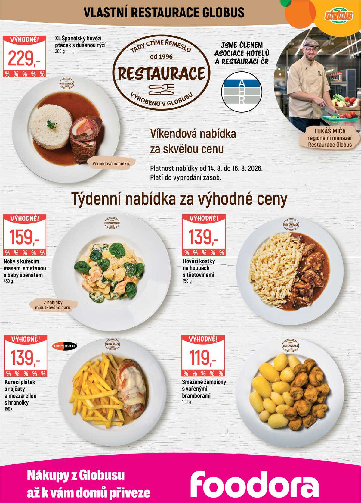 Akční leták Globus 12.8. - 18.8.2026 - Globus Praha - Čakovice strana 8