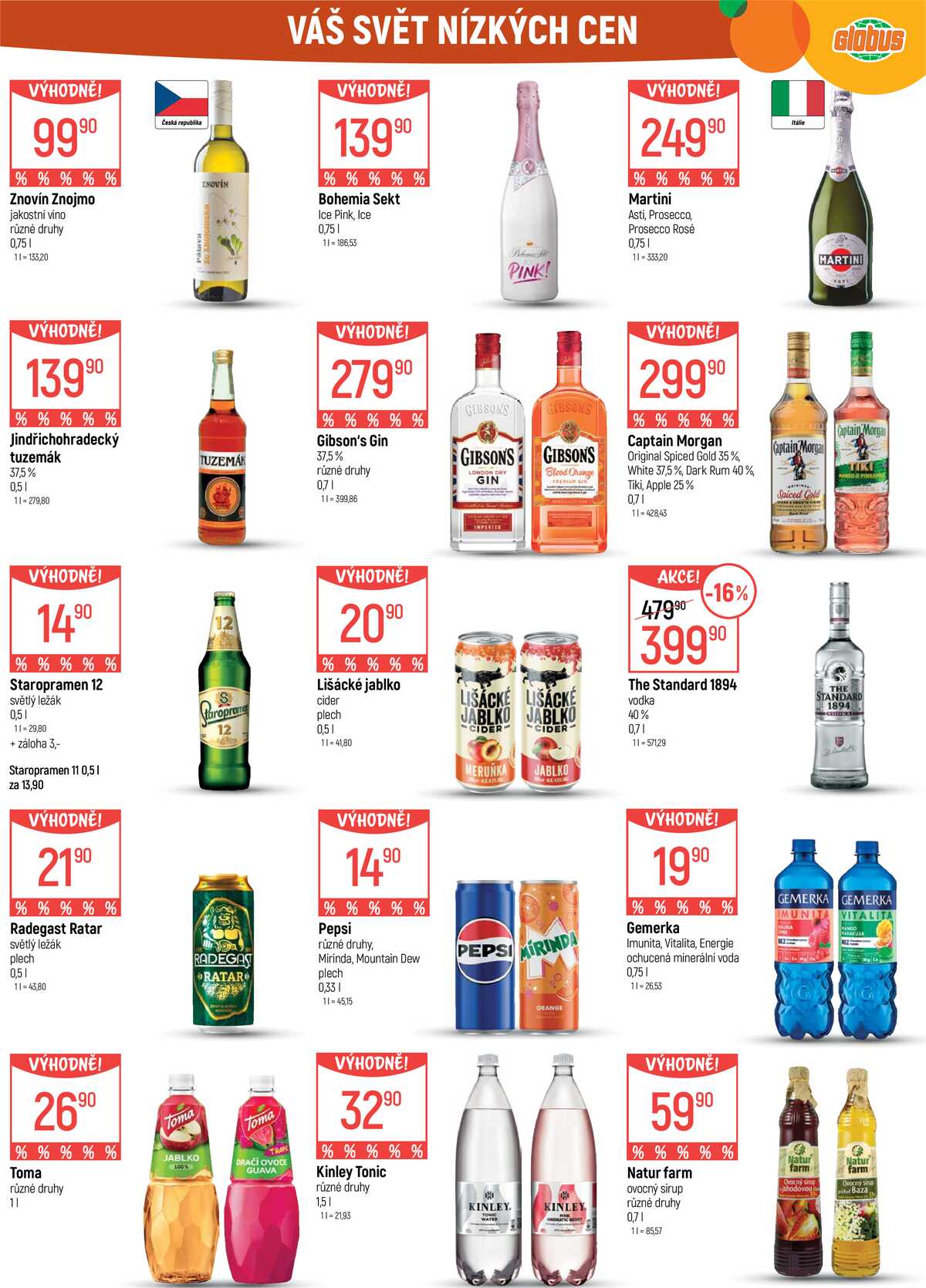 Akční leták Globus 12.8. - 18.8.2026 - Globus Praha - Čakovice strana 5