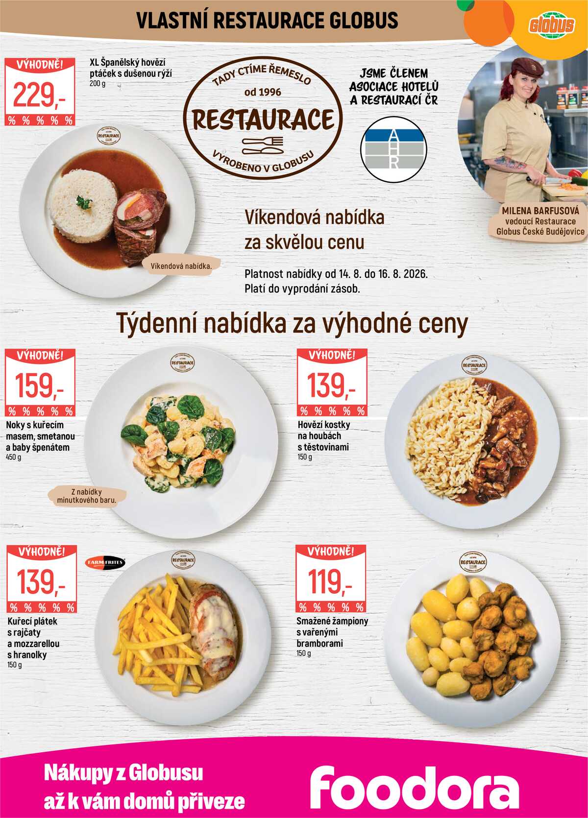 Akční leták Globus 12.8. - 18.8.2026 - Globus České Budějovice strana 8