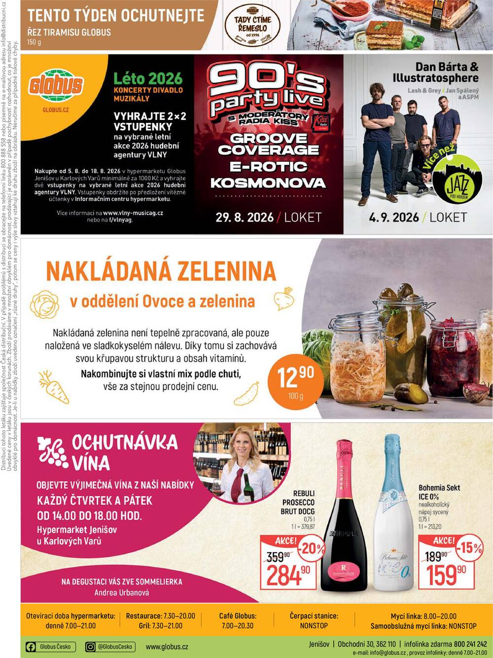 Akční leták Globus 12.8. - 18.8.2026 - Globus Jenišov u Karlových Varů