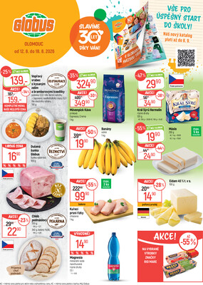 Akční leták Globus 12.8. - 18.8.2026 - Globus Olomouc